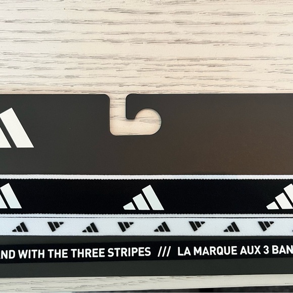 ADIDAS 3PP HEADBAN New Black/White - Picture 3 of 3
